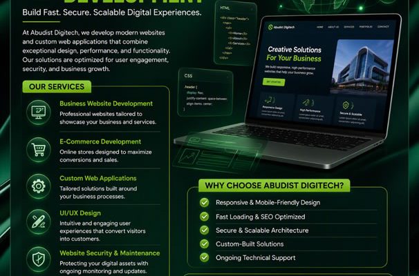 Home 29 Why Every Business Needs a Professional Website in 2026 | Abudist Digitech
