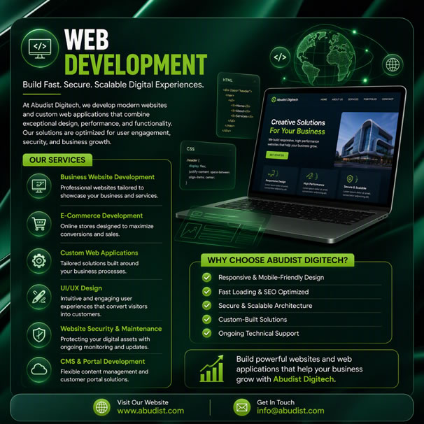 Why Every Business Needs a Professional Website in 2026 | Abudist Digitech